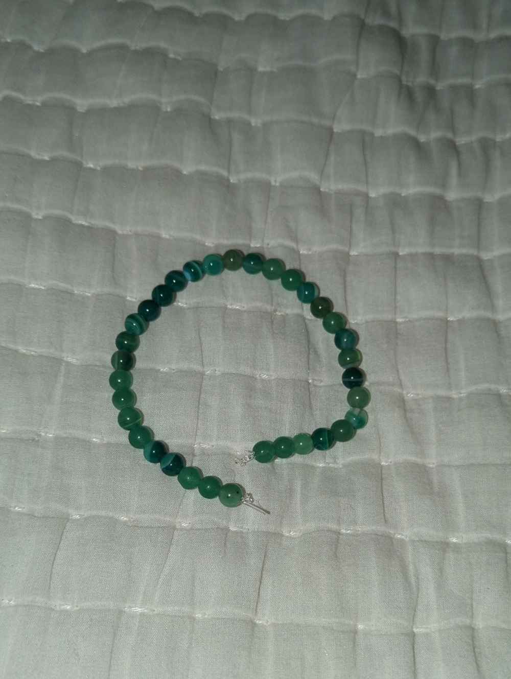 Green Beaded Women's Necklace - Brand34. Jade Glass Beads.For Making Jewelry.